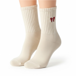 جوراب نخ پنبه‌ای طرح پاپیون