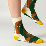 جوراب نخی طرح انتزاعی