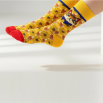 جوراب نخی طرح گربه‌