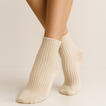 جوراب نخی طرح ساده