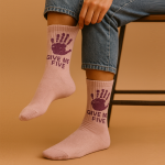 جوراب نخی طرح Give me five - تصویر 2