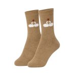 جوراب پشمی طرح قو - تصویر 4