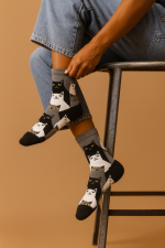 جوراب نخ پنبه مدل گربه - تصویر 3