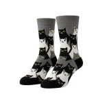 جوراب نخ پنبه مدل گربه